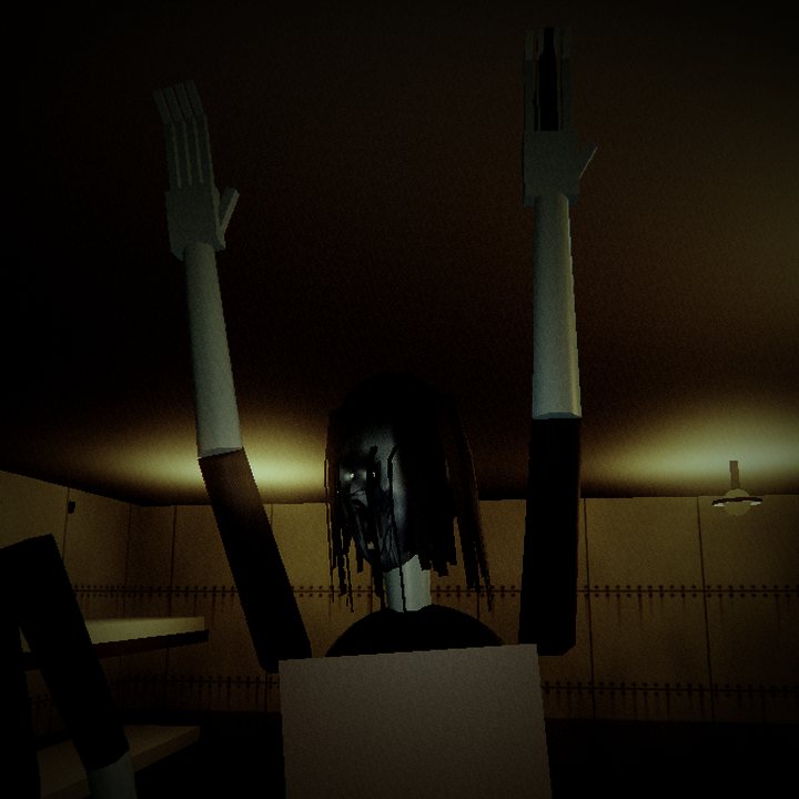 The butcher, cleaver raised